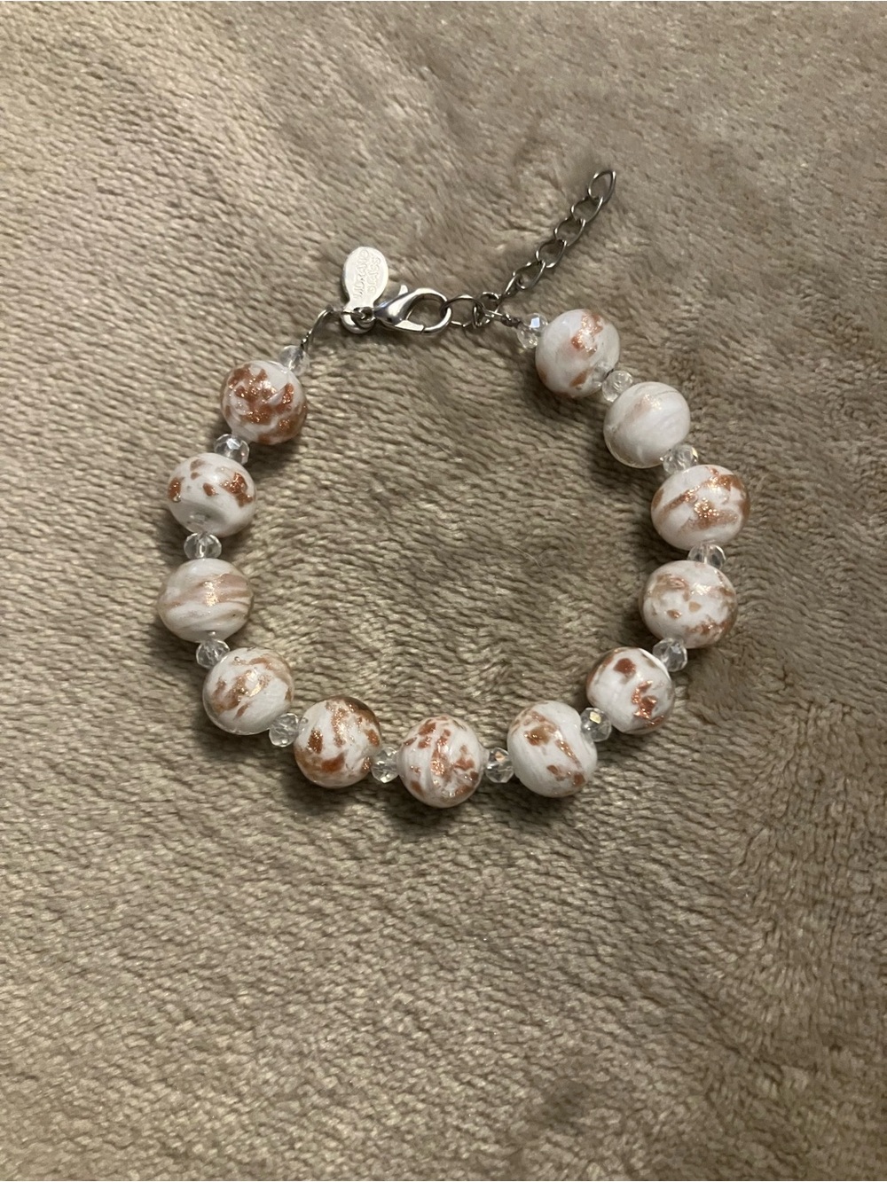 Glassofvenice Murano Glass Starlight Balls Bracelet View 5